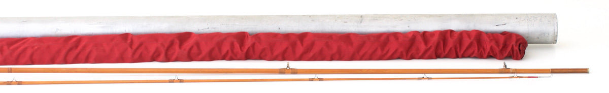 R.L. Winston Bamboo Rod Lew Stoner era 8' 2/1 #4/5 - rod sections with guides and wraps