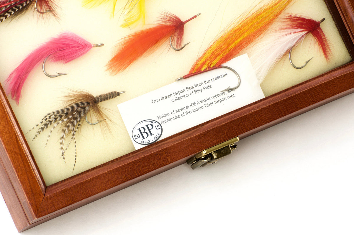 Pate, Billy - Tarpon Flies in Display Case 