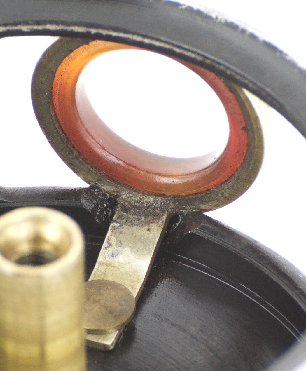 JW Young 2 1/2" Red Agate Fly Reel 