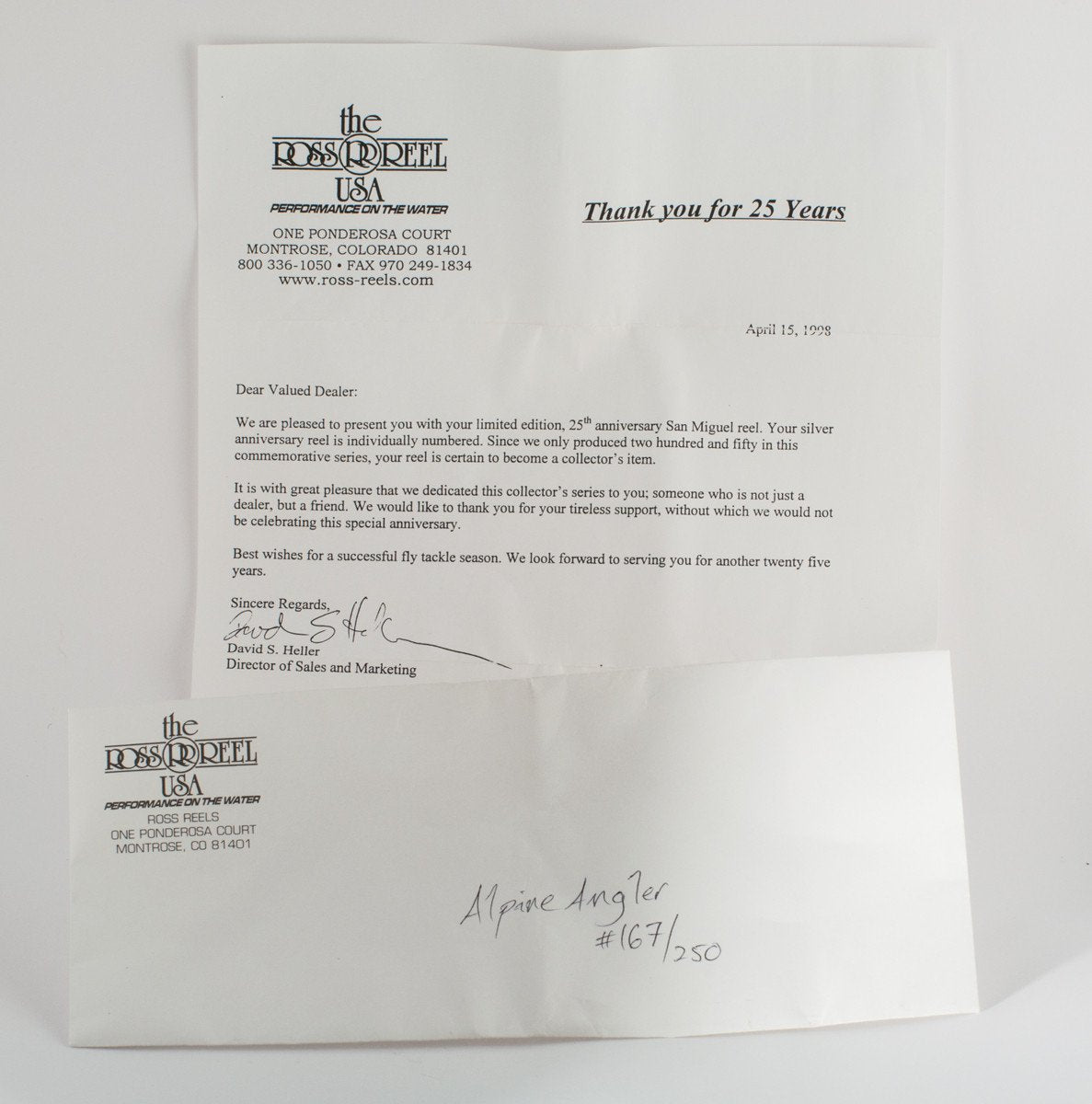 Ross San Miguel 2 Fly Reel - 25th Anniversary Platinum Edition