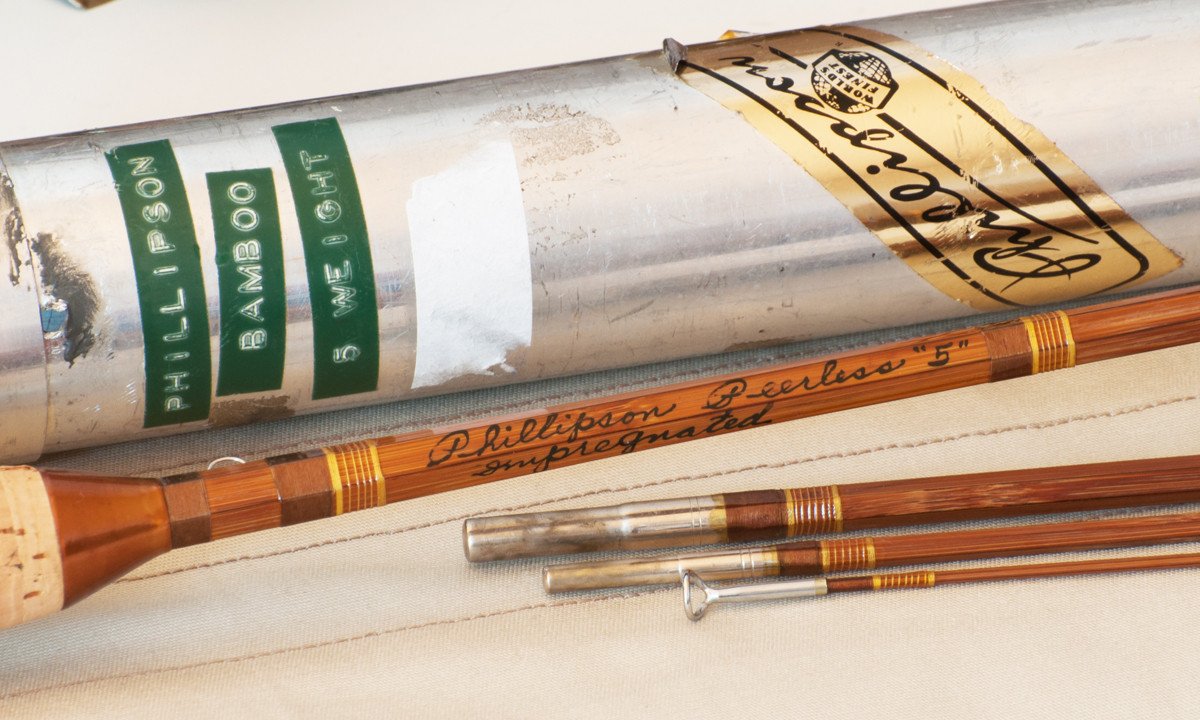 Phillipson Peerless Bamboo Rod 8' 3/2 5wt - handle grip and reel seat detail