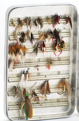 Perrine Fly Box w/ 75 Flies