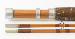 Edwards, E.W. -- Extremely Scarce Signed 7'6 De Luxe Bamboo Rod 