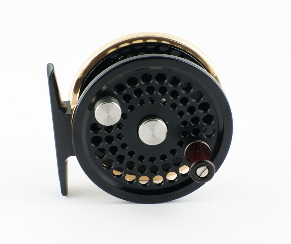 black gold fly reel Abel No. 0 fly reel - black/gold (mint)