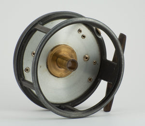 Hardy Perfect 4" Dup MKII check fly reel - white handle