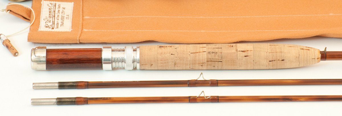 Bob Summers Model 275 Deluxe Bamboo Rod 7'6" 2/2 #4 - maker signature and rod markings