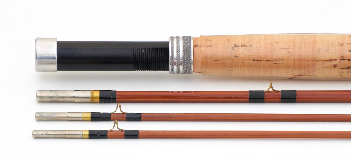 Phillipson Ed M. Hunter Approved Bamboo Rod 8'6 3/2 5-6wt - guides and thread wrapping