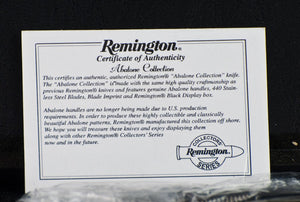 Remington Abalone Muskrat Knife - Collectors' Edition 