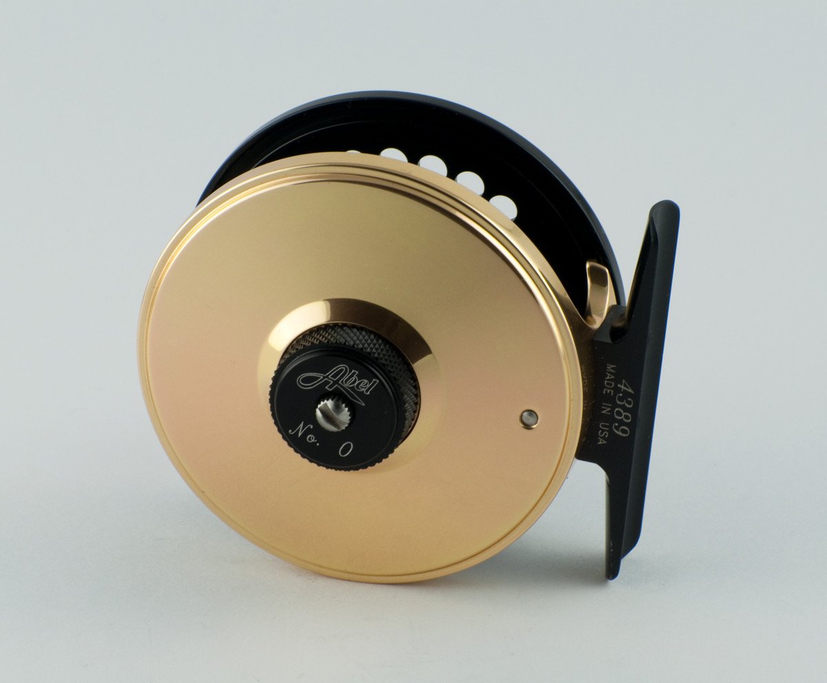 Abel No. 0 fly reel - black/gold (mint)