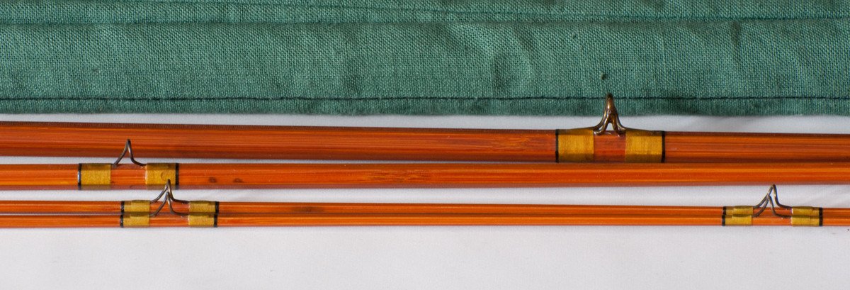 Phillipson Pacemaker '51' Bamboo Rod - 9' 3/2 - rod sections with guides and wraps