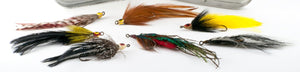Wheatley Fly Box / Abercrombie & Fitch - with salmon flies