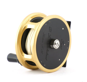 Robichaud 3" Gold/Black Disc Drag Trout Reel 