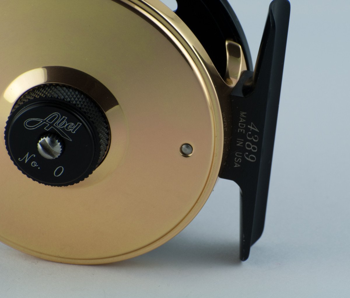 Abel No. 0 fly reel - black/gold (mint)