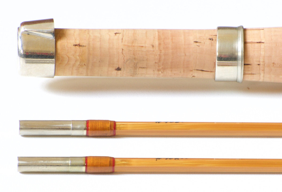Simroe, Ted -- 7'6 5wt Bamboo Rod - ferrules and tip tops detail