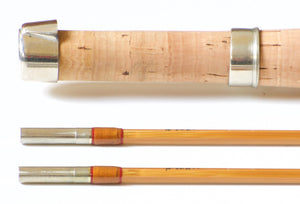 Simroe, Ted -- 7'6 5wt Bamboo Rod - ferrules and tip tops detail