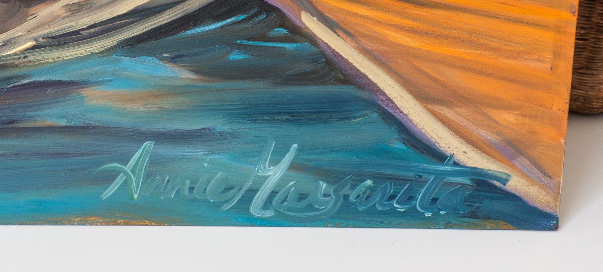 Annie Margarita Oil Painting - "Deep Brown" 