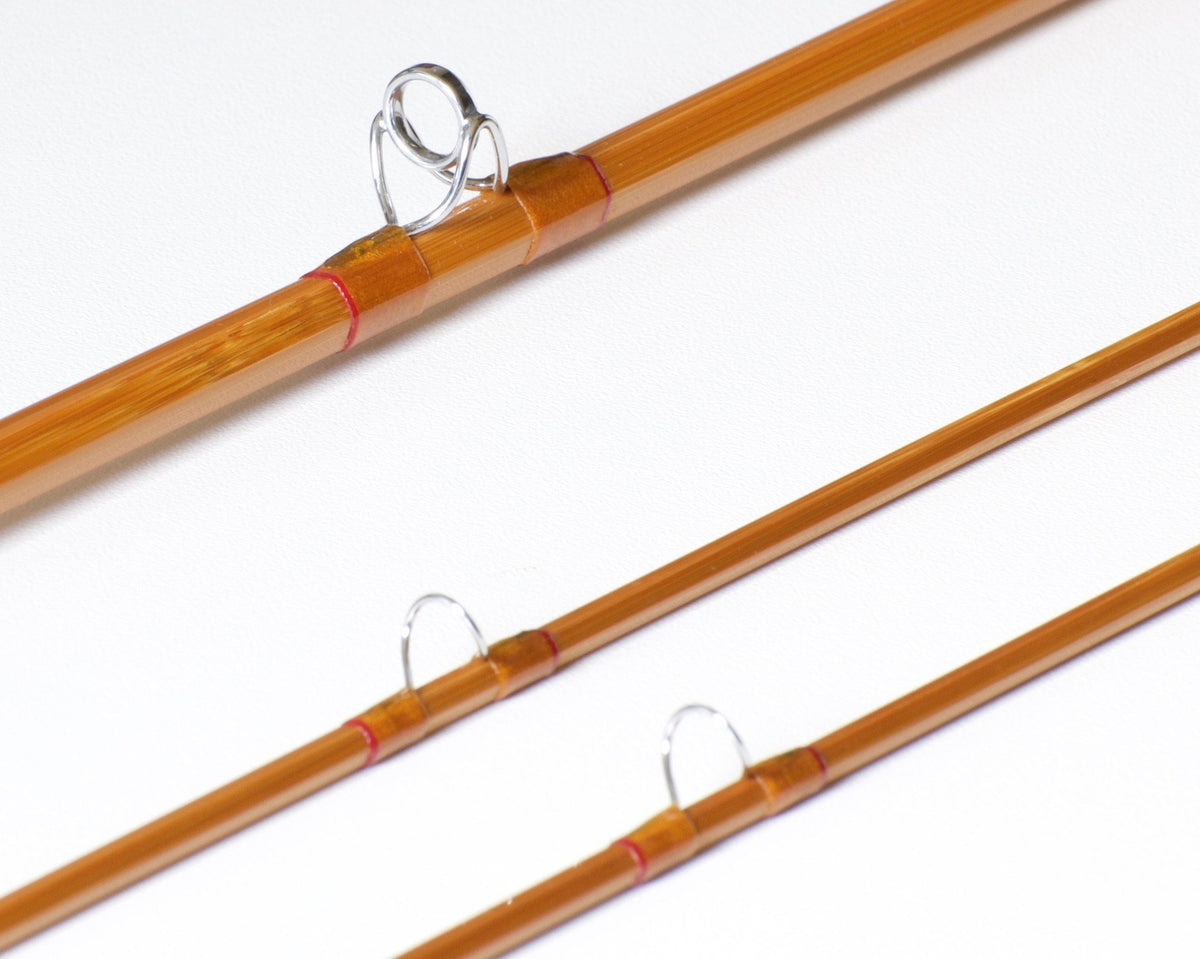 Simroe, Ted -- 7'6 5wt Bamboo Rod - rod sections with guides and wraps
