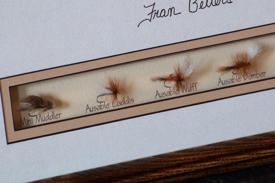 Fran Betters AuSable Fly Collection - Framed 