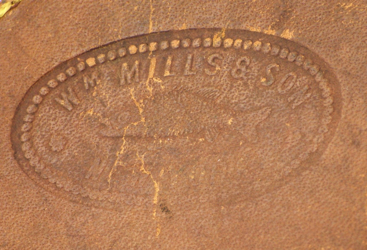 William Mills & Son Original "Fairy" Raised Pillar / Hard Rubber Fly Reel 