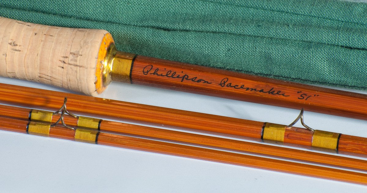 Phillipson Pacemaker '51' Bamboo Rod - 9' 3/2 - handle grip and reel seat detail