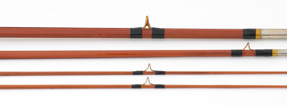 Phillipson Ed M. Hunter Approved Bamboo Rod 8'6 3/2 5-6wt - ferrules and tips detail