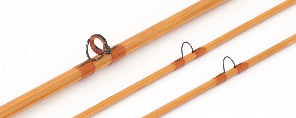 R.L. Winston Bamboo Rod 8'6" 2/2 #6 - rod sections with guides and wraps