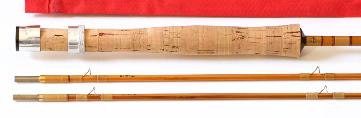 R.L. Winston "Leetle Feller" Bamboo Rod 7'6" 2/2 #4 - maker signature and rod markings