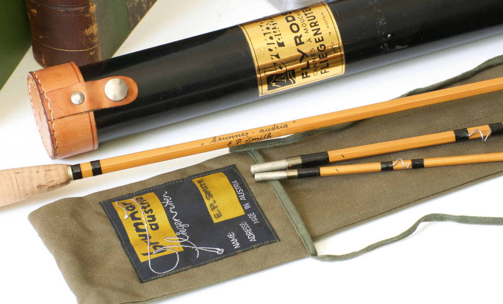 Brunner, Walter - Type H.R. Hebeisen 6'3 5-6wt Bamboo Rod 