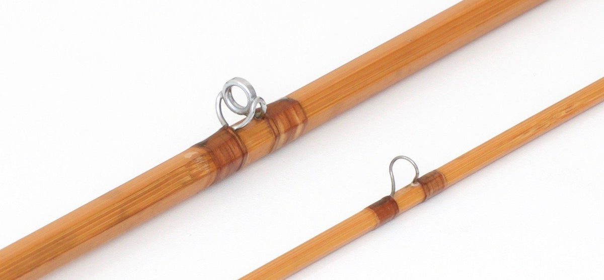 R.L. Winston Bamboo Rod 9' 2/1 #6/7 - rod sections with guides and wraps
