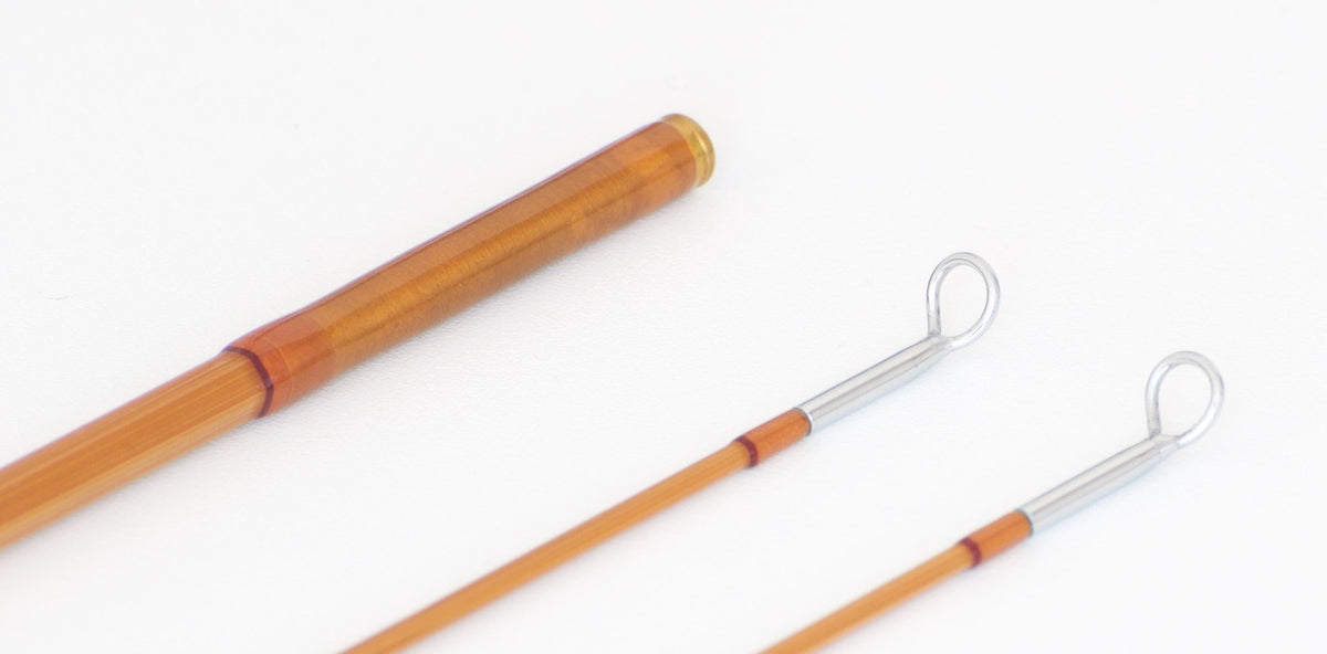 R.L. Winston Bamboo Fly Rod Morgan/Brackett 7'6" 2/2 3 oz. - rod sections with wraps