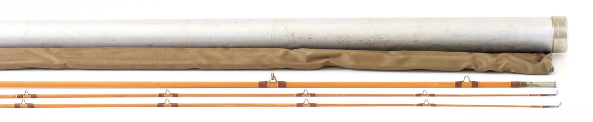 Edwards, E.W. -- Extremely Scarce Signed 7'6 De Luxe Bamboo Rod 