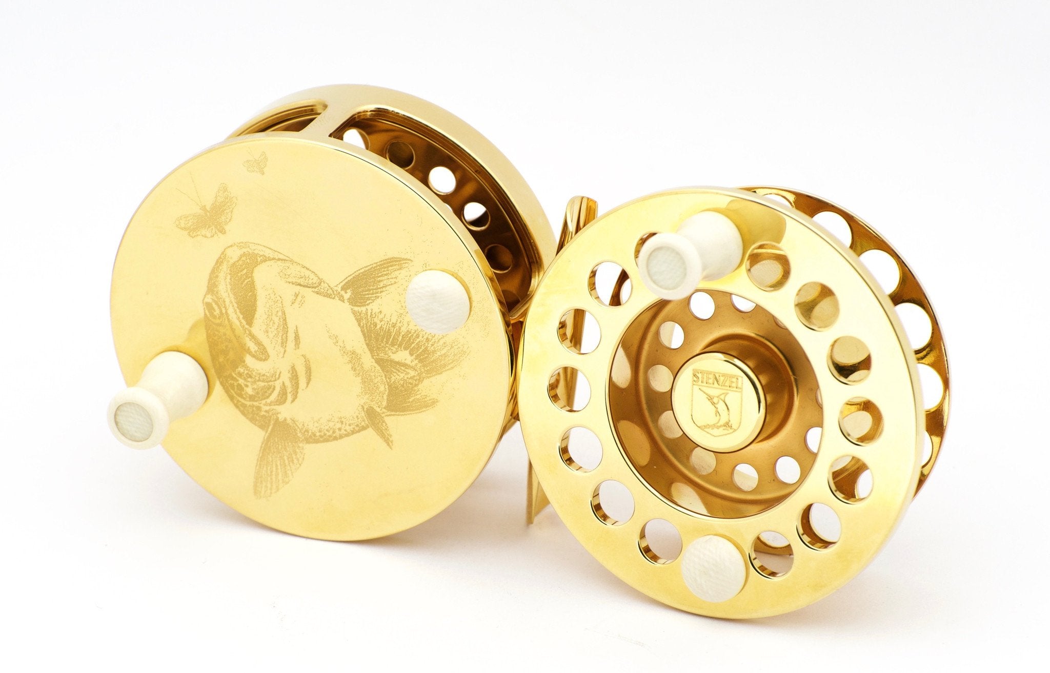 cheap gold fly reel Stenzel Regent #2 Gold Plated Fly Reel