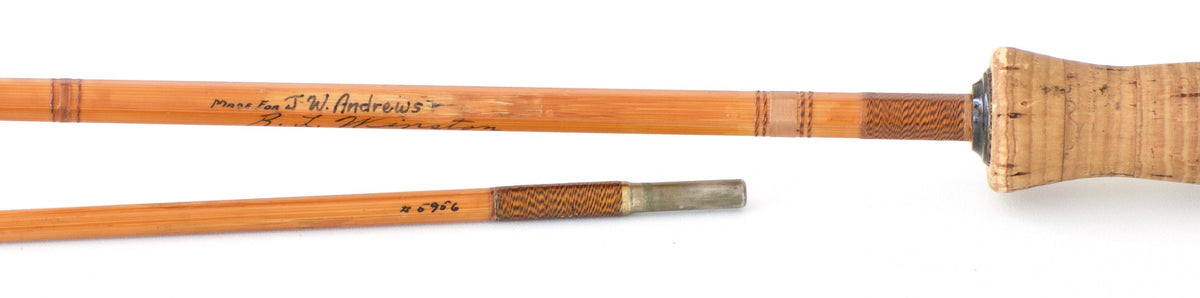 R.L. Winston Bamboo Rod Lew Stoner era 8' 2/1 #4/5 - rod sections with wraps