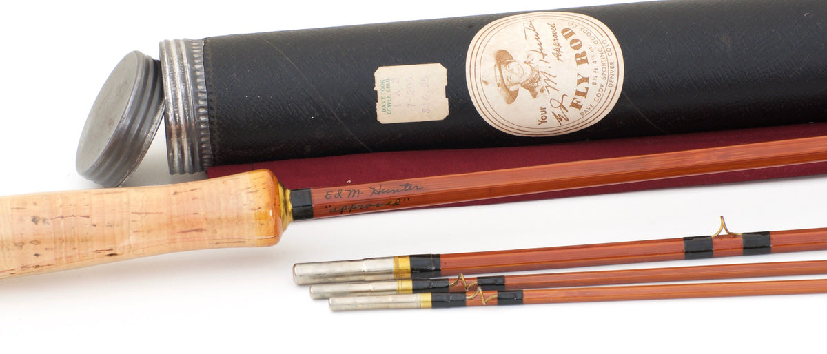 Phillipson Ed M. Hunter Approved Bamboo Rod 8'6 3/2 5-6wt - handle grip and reel seat detail