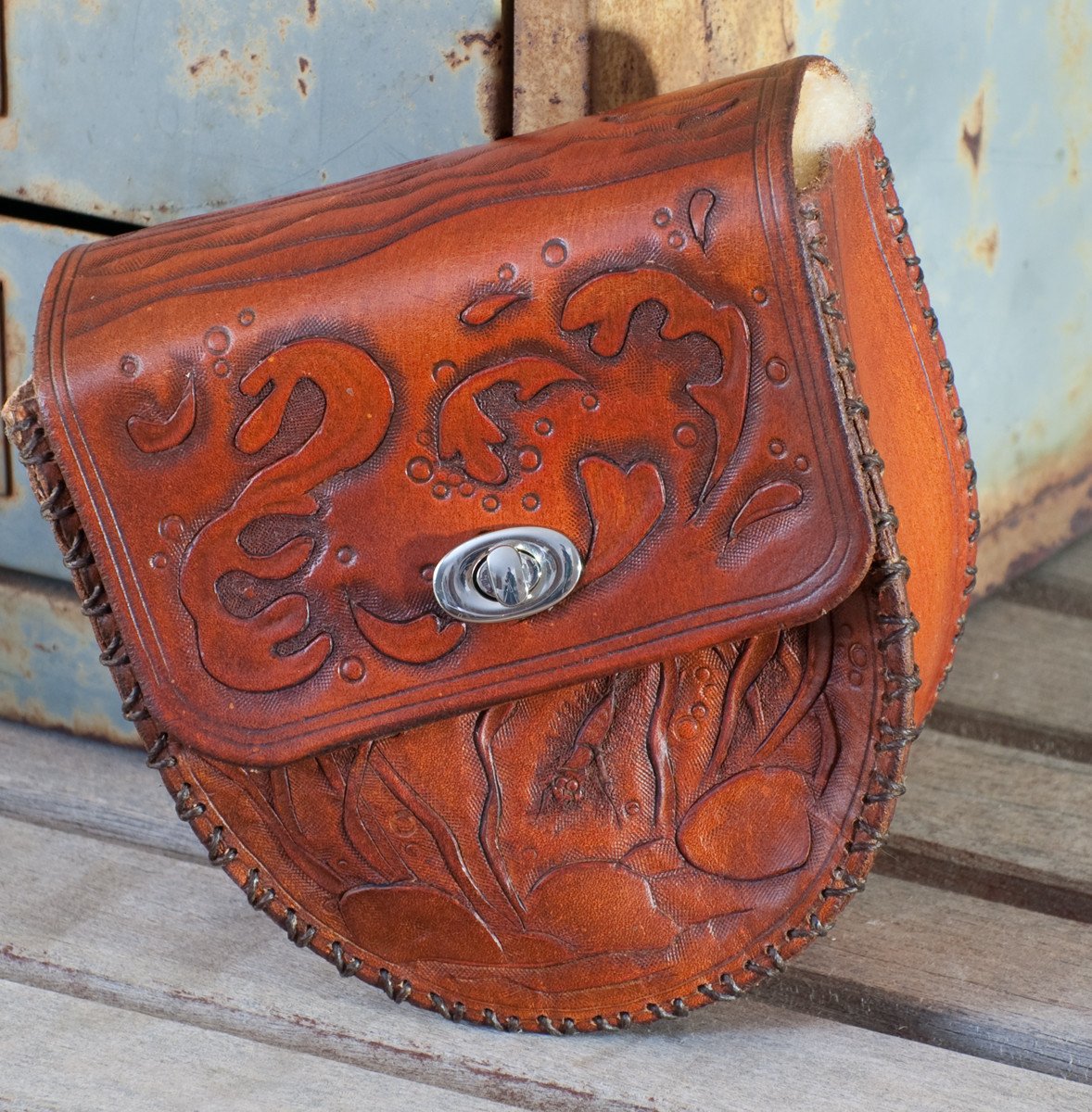 Annie Margarita Leather Reel Case - Brown Trout