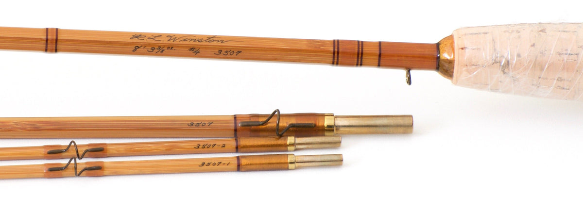 R.L. Winston Bamboo Rod 8' 3/2 #4 - ferrules and tips detail