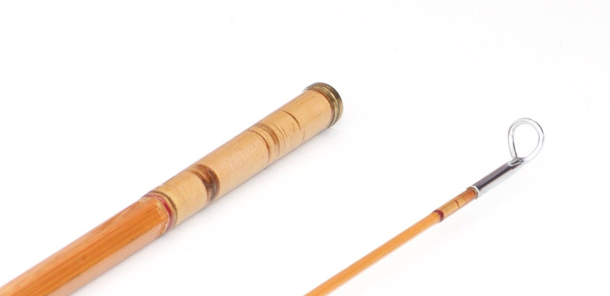 R.L. Winston Bamboo Rod 9' 2/1 #6/7 - rod sections with guides and wraps