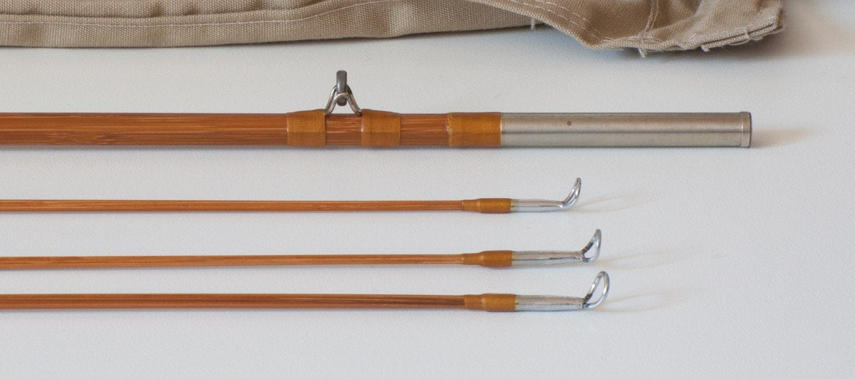 Jim Schaaf Hollowbuilt Steelhead/Salmon Bamboo Rod 9'3" 3/2 #8/9 - ferrules and tip tops detail