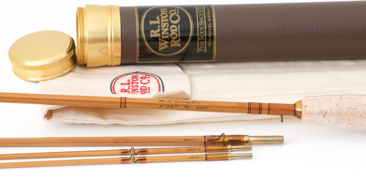 R.L. Winston Bamboo Rod 8' 3/2 #4 - handle grip and reel seat detail