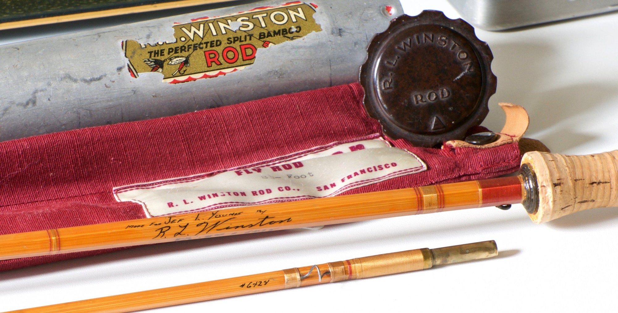 Winston Bamboo Rod 8'6 5wt 2/1 Stoner-era