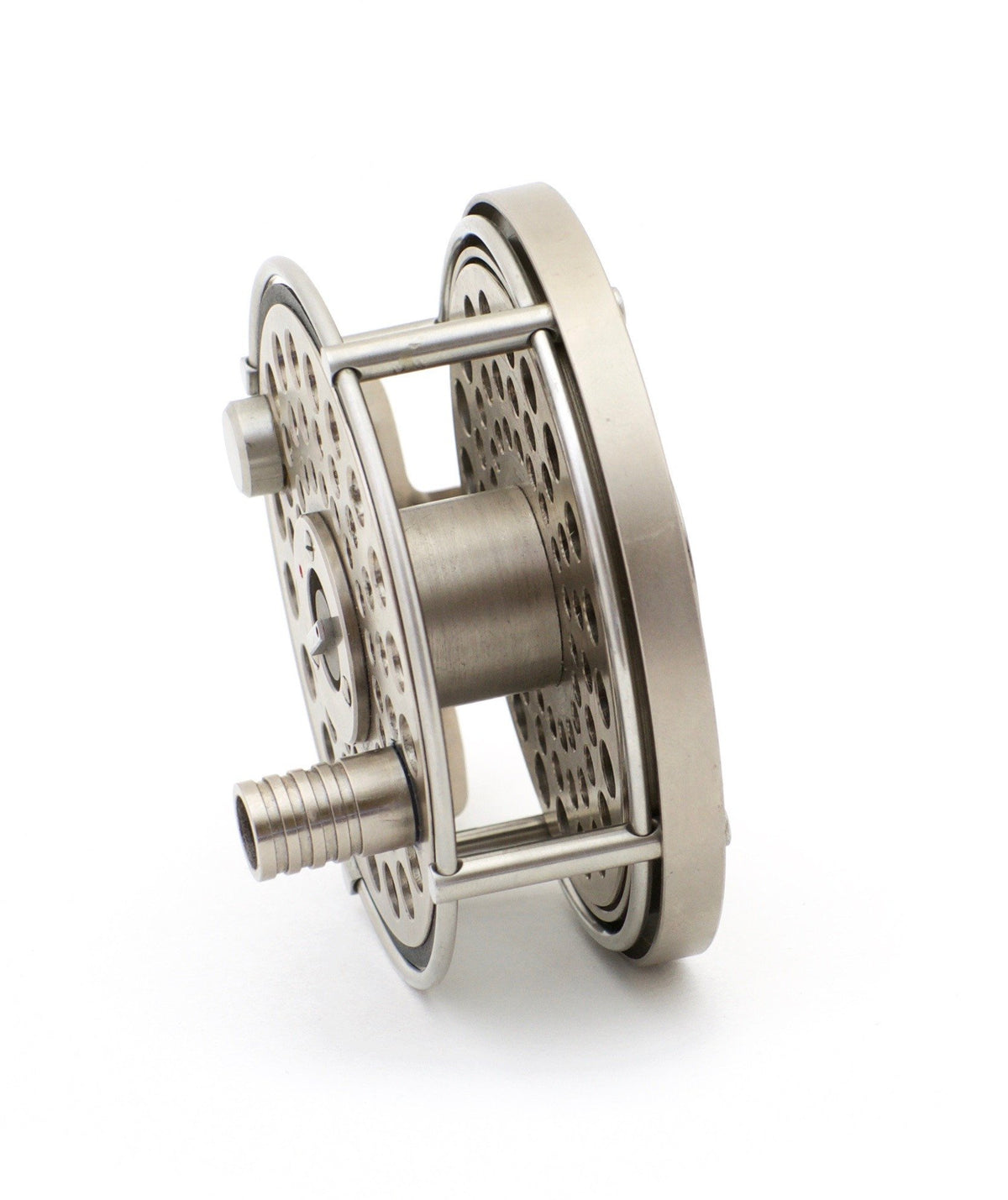 Ari 't Hart S1 Fly Reel and Spare Spool - Nickel Plated