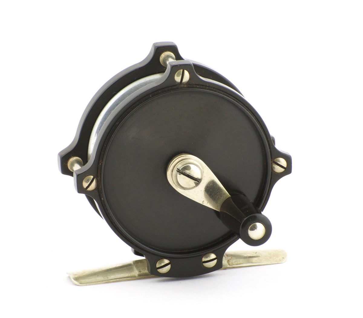 William Mills & Son Original "Fairy" Raised Pillar / Hard Rubber Fly Reel 