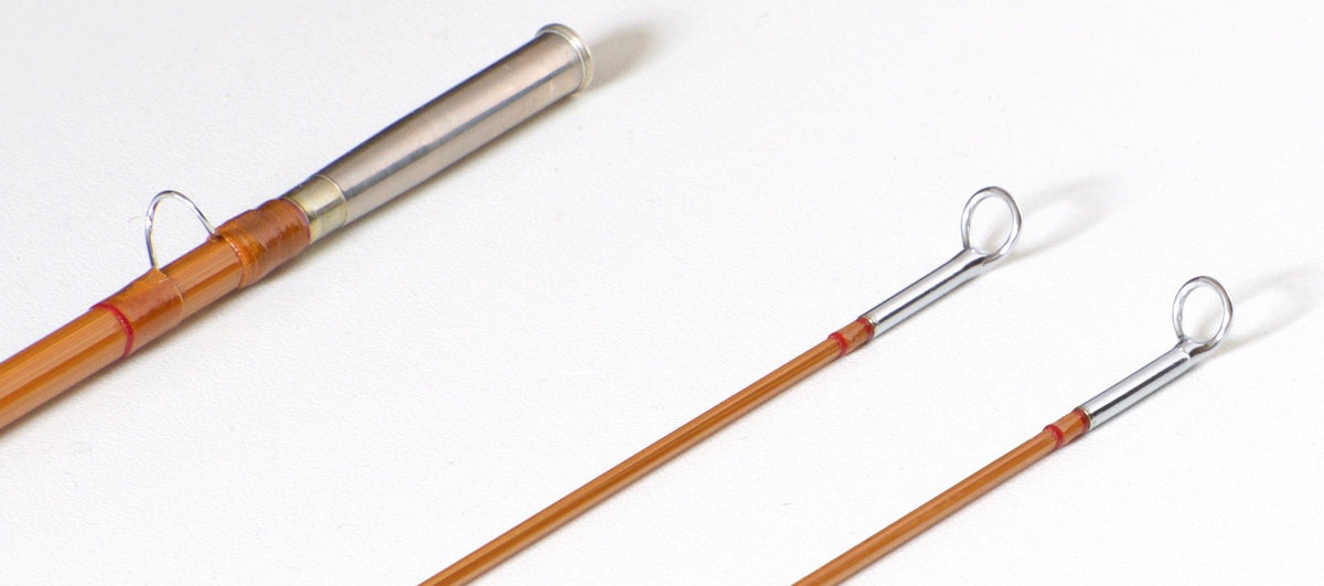 Simroe, Ted -- 7'6 5wt Bamboo Rod - rod sections with guides and wraps