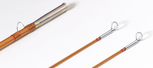 Simroe, Ted -- 7'6 5wt Bamboo Rod - rod sections with guides and wraps
