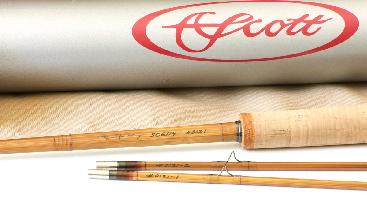 Ramanauskas, Bernard - Scott Rod Co. Bamboo Rod 6'11 2/2 4wt - maker signature and rod markings