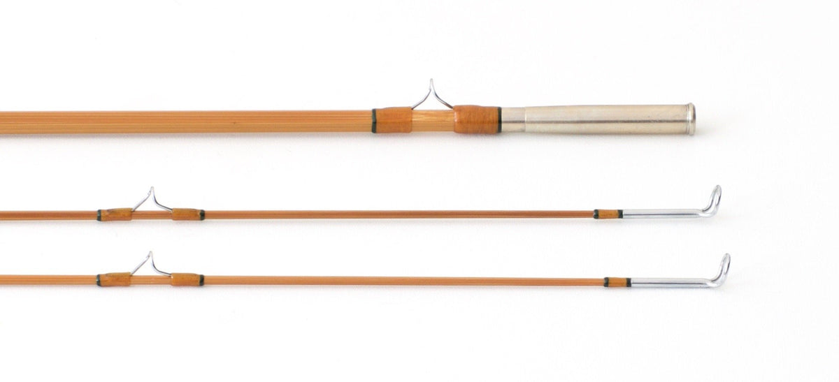 Simroe, Ted -- 8' 2/2 3-4wt Bamboo Rod (New!) - rod sections with wraps and hardware