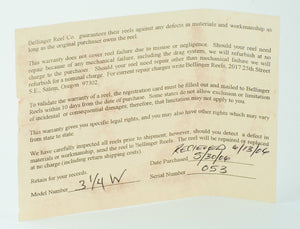 Bellinger-Saracione 3 1/4" Fly Reel - Wide 