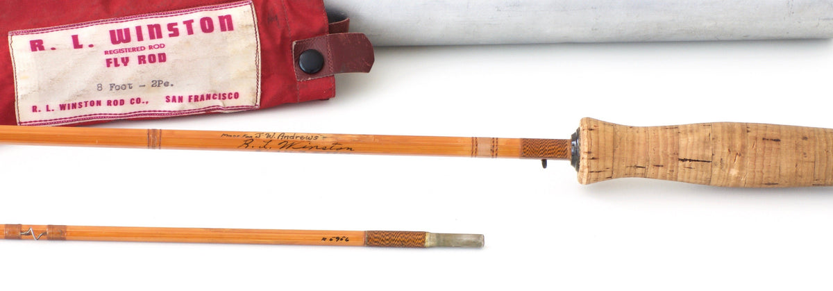 R.L. Winston Bamboo Rod Lew Stoner era 8' 2/1 #4/5 - ferrules and tip tops detail