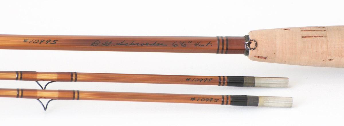 Schroeder, Don -- 6'6 4wt Bamboo Rod 