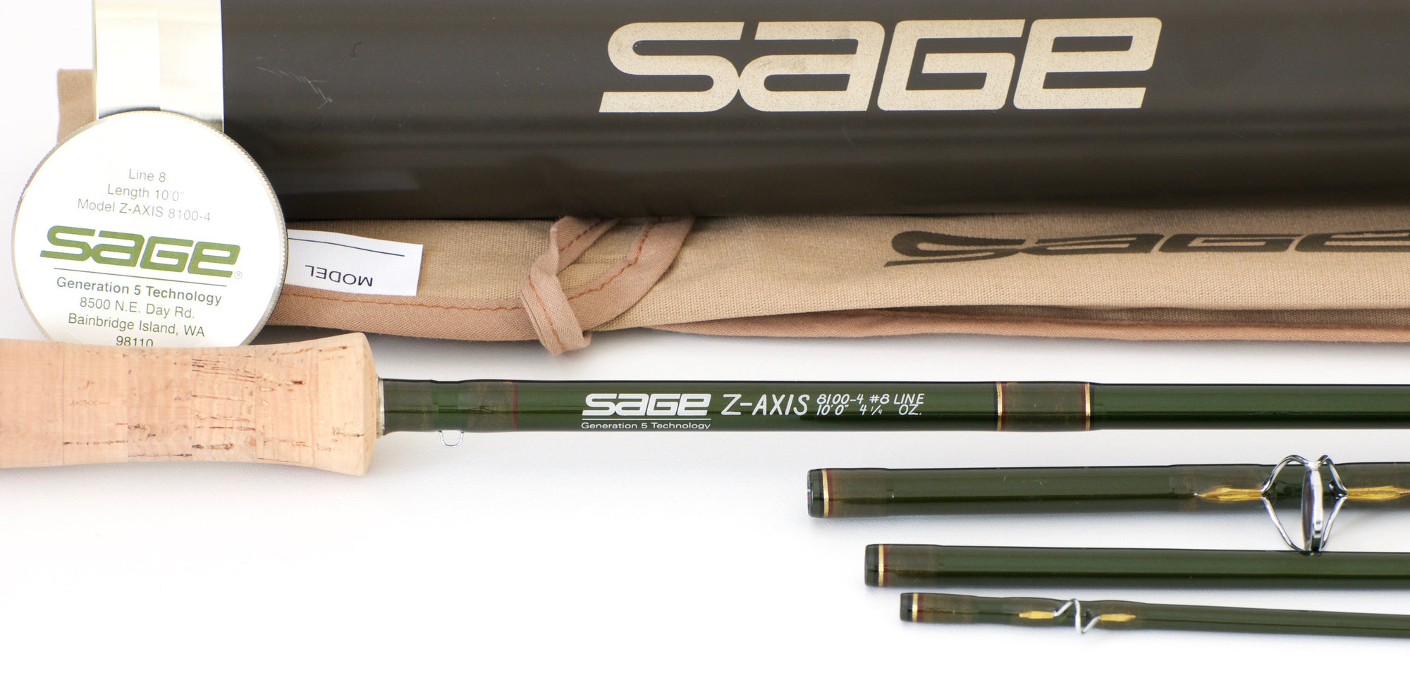 Sage Z-Axis 8100-4 10' 8wt Fly Rod 